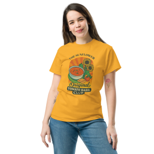 Gold Original Tomato Basil Club tee.
