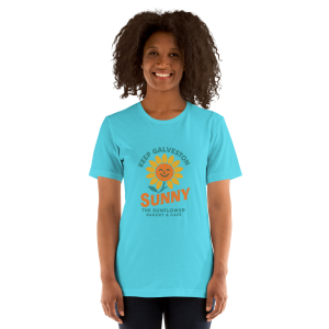 Turquoise Keep Galveston Sunny tee.
