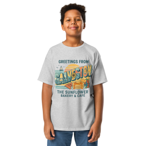 Sport gray Greetings from Galveston kids tee.
